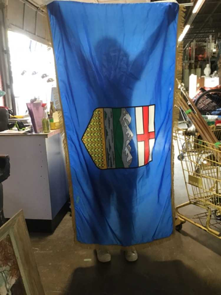 Alberta Flag With Fringe